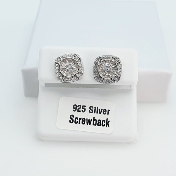 925 Sterling Silver Cubic Zirconia Earrings, U19254796 - Picture 9 of 10